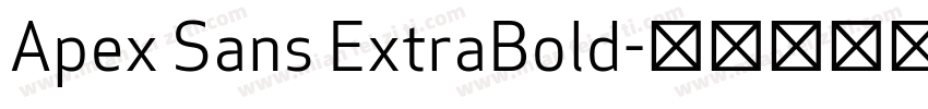 Apex Sans ExtraBold字体转换
